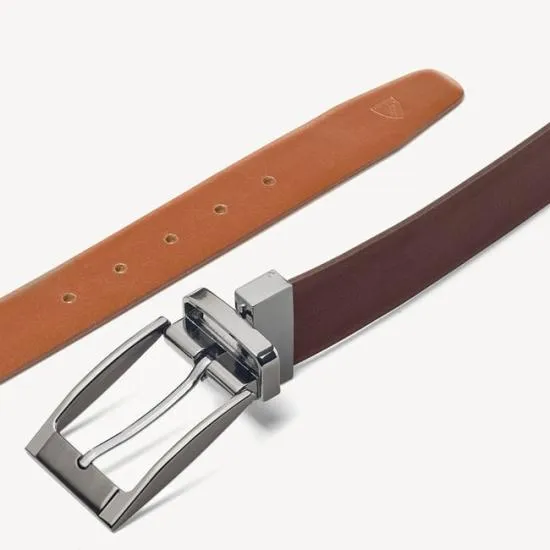 Men039s Reversible Belt Smooth Brown and Smooth Tan Men Aspinal Of London Belts Men039s Reversible Belt Smooth Brown and Smooth Tan Men Aspinal Of London Belts