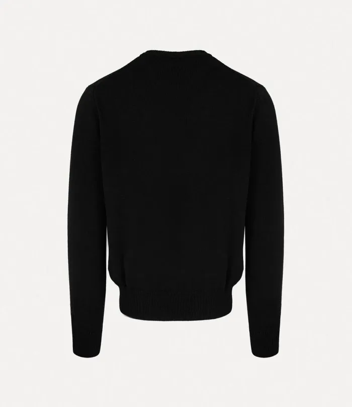 Men Alex Round Neck Sweater Black Vivienne Westwood Knitwear And Sweatshirts Men Alex Round Neck Sweater Black Vivienne Westwood Knitwear And Sweatshirts