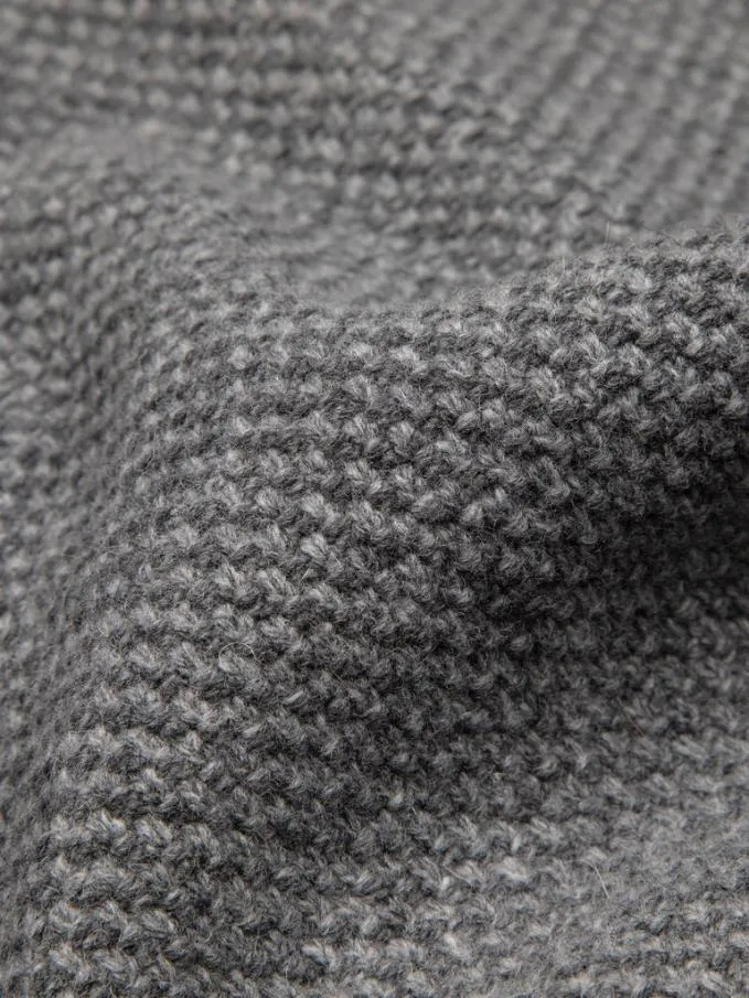 Men Barents Jumper Grey Marl Finisterre Knitwear