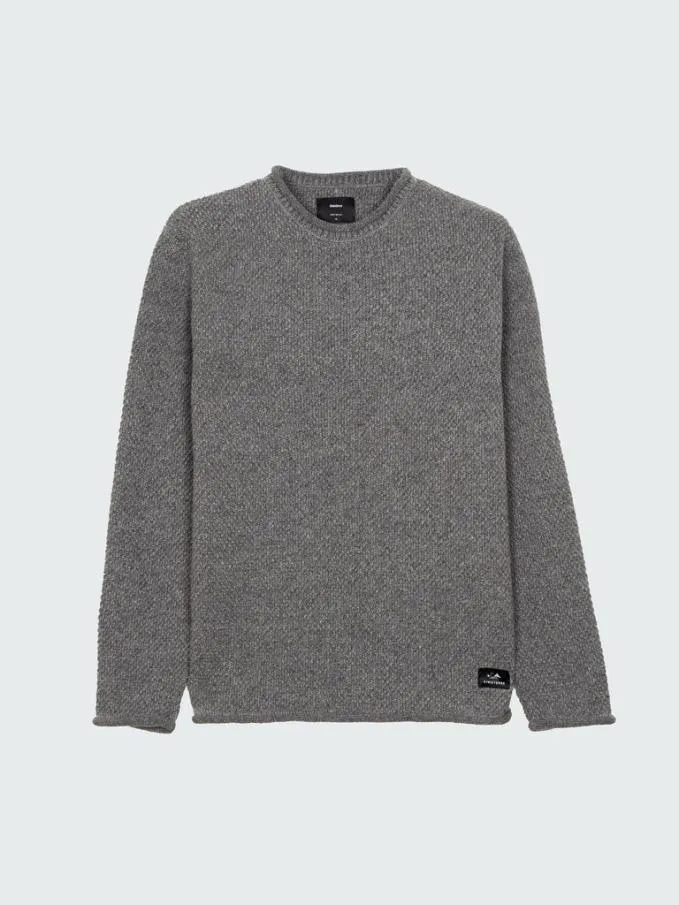 Men Barents Jumper Grey Marl Finisterre Knitwear