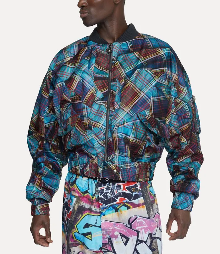 Men Bernardo Bomber Jacket Multitartan Vivienne Westwood Coats And Jackets