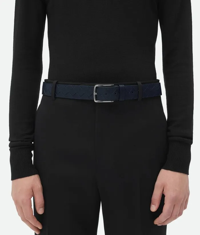 Men Bottega Veneta Belts Intrecciato Belt Space