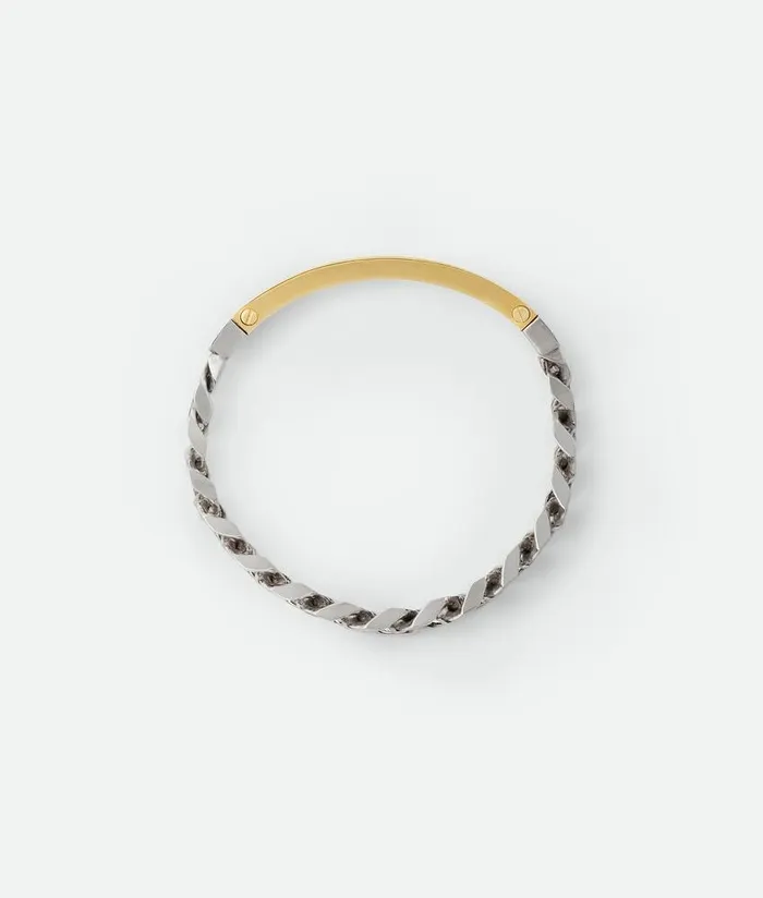 Men Bottega Veneta Bracelets Joint Bracelet Silveryellow Gold