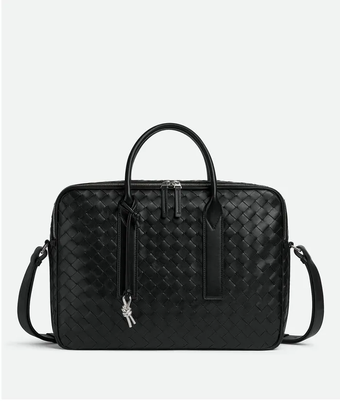 Men Bottega Veneta Briefcase Getaway Briefcase Black