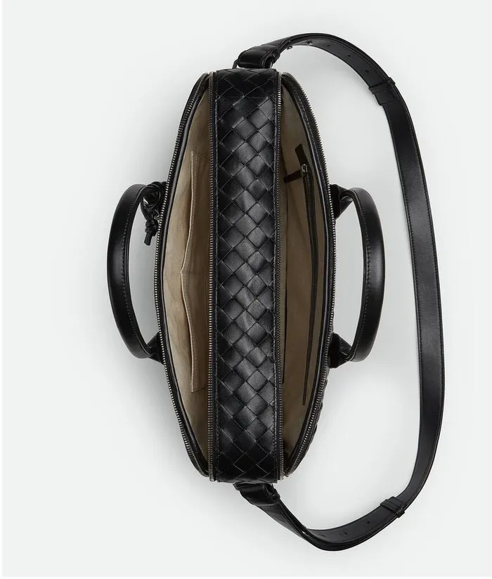 Men Bottega Veneta Briefcase Getaway Briefcase Black