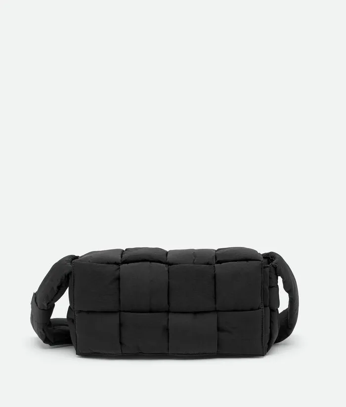 Men Bottega Veneta Crossbody Padded Tech Cassette Black