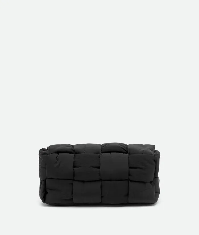 Men Bottega Veneta Crossbody Padded Tech Cassette Black