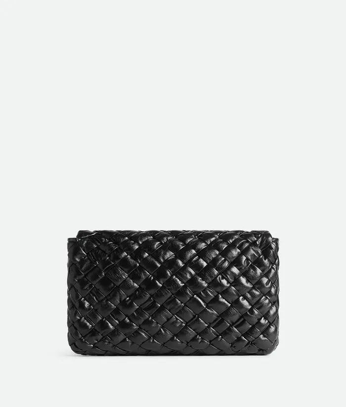 Men Bottega Veneta Crossbody Rumple Messenger Black