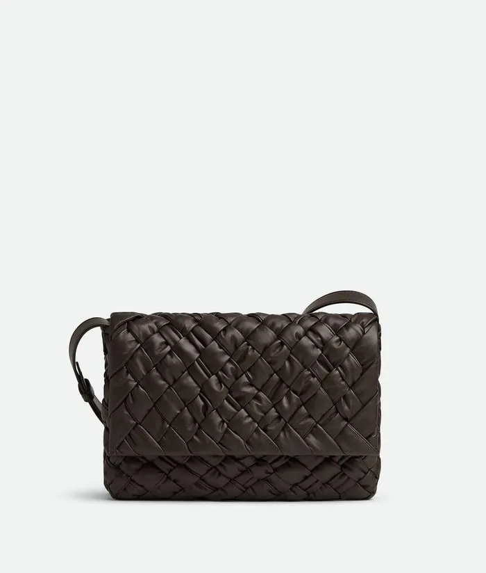 Men Bottega Veneta Crossbody Rumple Messenger Fondant