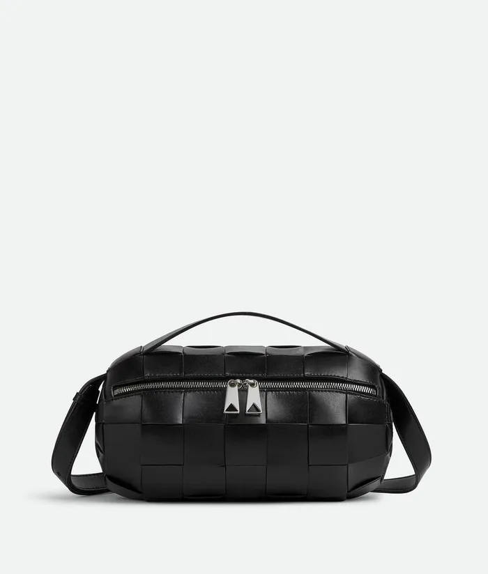 Men Bottega Veneta Crossbody Small Boombox Black