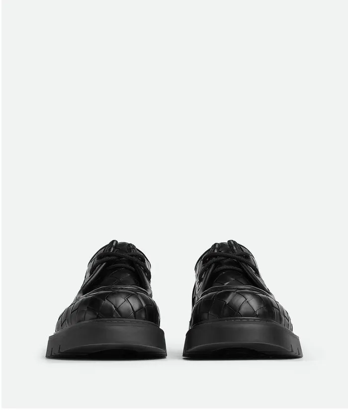 Men Bottega Veneta LaceUps Haddock LaceUp Shoe Black