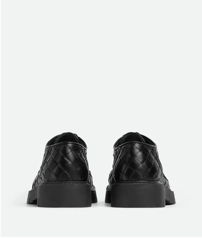 Men Bottega Veneta LaceUps Haddock LaceUp Shoe Black