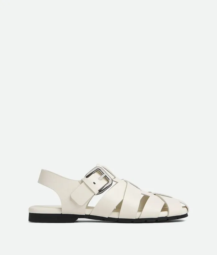 Men Bottega Veneta Sandals Alfie Sandal White