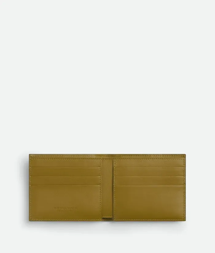 Men Bottega Veneta Small Wallets Cassette BiFold Wallet Lapillilimonite