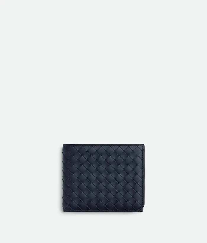 Men Bottega Veneta Small Wallets Intrecciato Piccolo BiFold Wallet Space