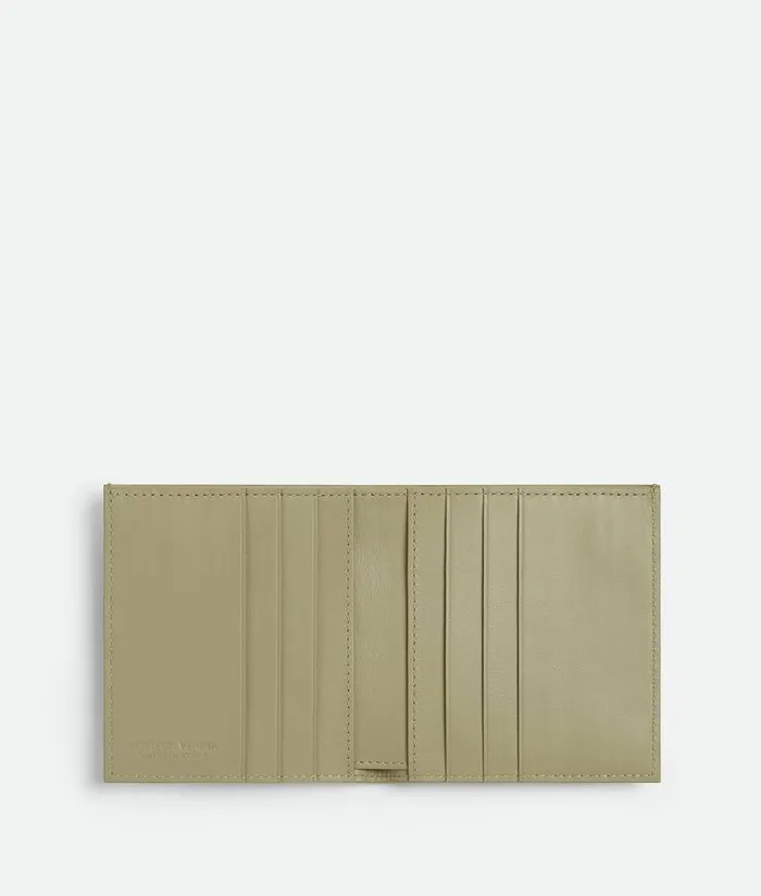 Men Bottega Veneta Small Wallets Intrecciato Slim BiFold Wallet Travertine