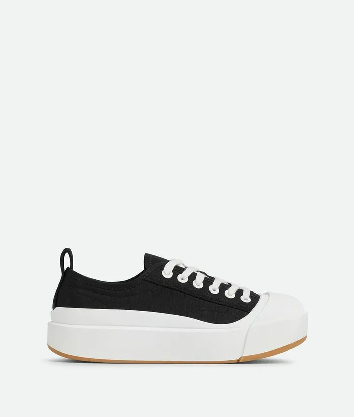 Men Bottega Veneta Sneakers Vulcan Platform Sneaker Black White