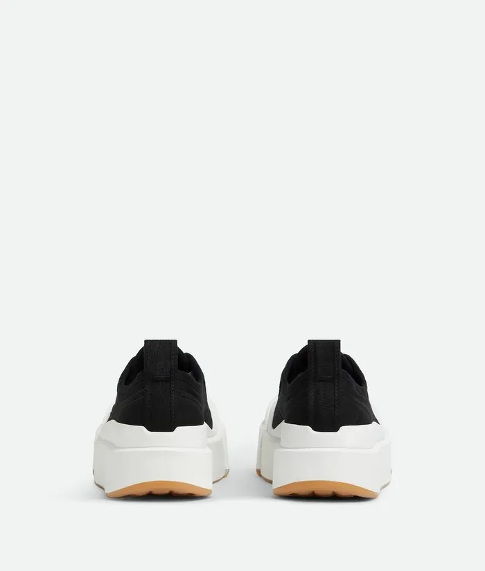 Men Bottega Veneta Sneakers Vulcan Platform Sneaker Black White
