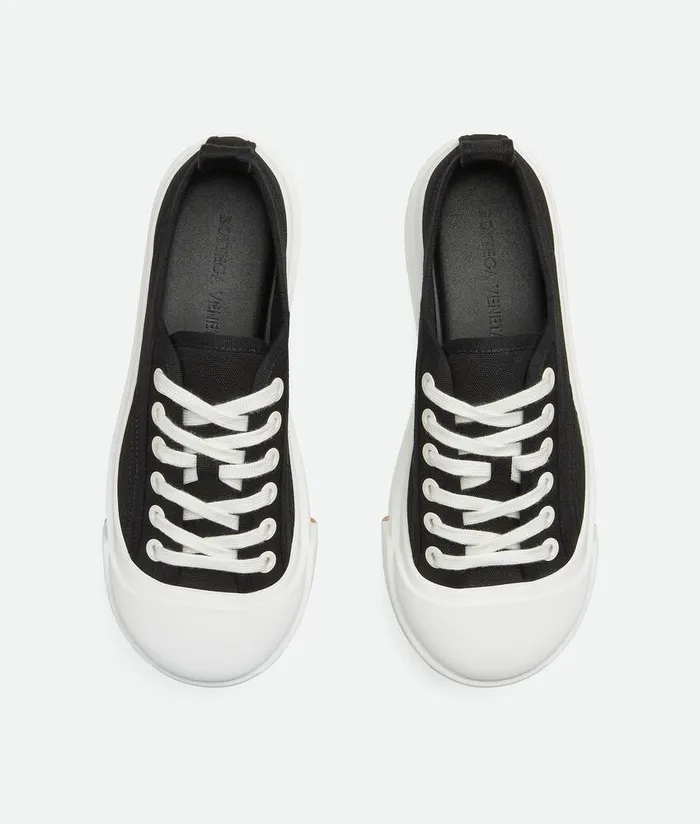 Men Bottega Veneta Sneakers Vulcan Platform Sneaker Black White