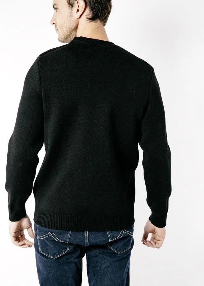 Men Breton Sweaters Saint James CANCALE Black
