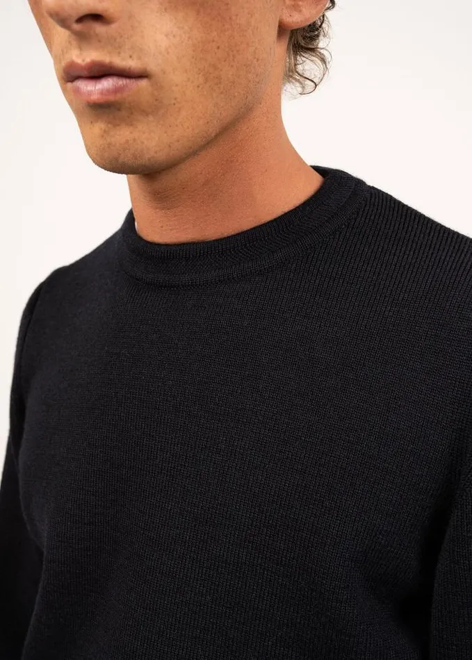 Men Breton Sweaters Saint James LOCRONAN III Navy