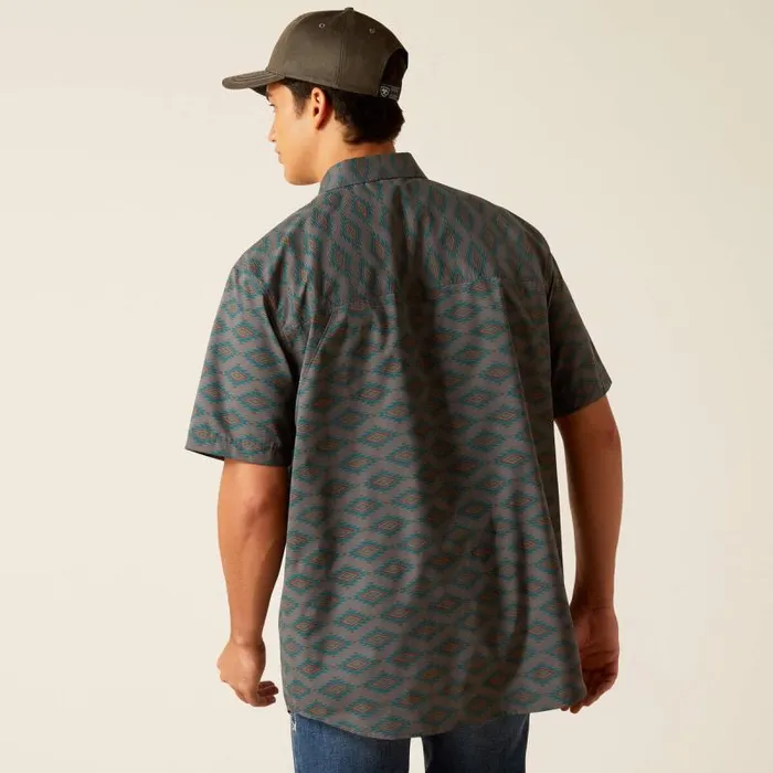 Men Button Down Shirts Ariat 360 AirFlow Classic Fit Shirt Grey Pinstripe Men Button Down Shirts Ariat 360 AirFlow Classic Fit Shirt Grey Pinstripe