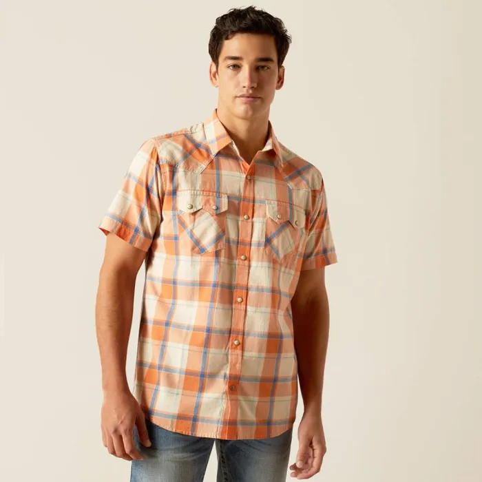 Men Button Down Shirts Ariat Handro Retro Fit Shirt Arabesque