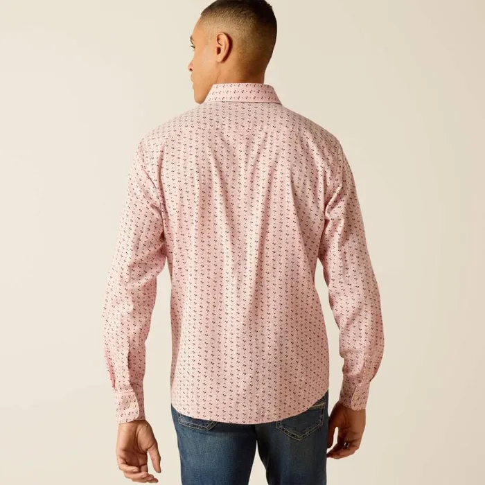 Men Button Down Shirts Ariat Marshall Stretch Modern Fit Shirt Rose Men Button Down Shirts Ariat Marshall Stretch Modern Fit Shirt Rose