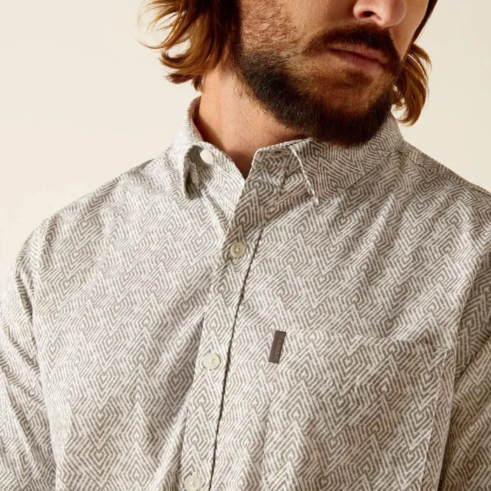 Men Button Down Shirts Ariat Morgan Stretch Modern Fit Shirt White Men Button Down Shirts Ariat Morgan Stretch Modern Fit Shirt White