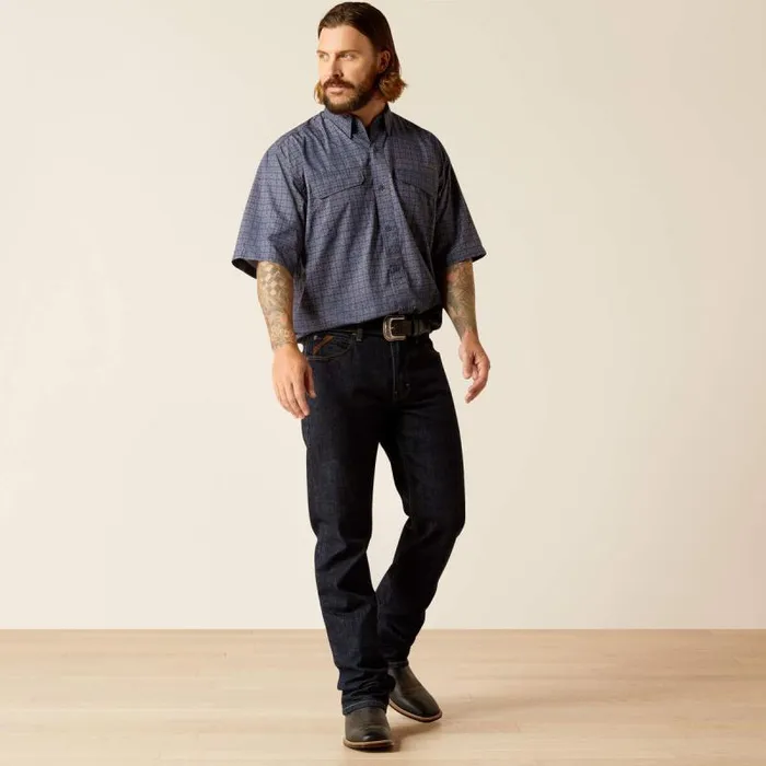 Men Button Down Shirts Ariat VentTEK Outbound Classic Fit Shirt Mood Indigo Men Button Down Shirts Ariat VentTEK Outbound Classic Fit Shirt Mood Indigo