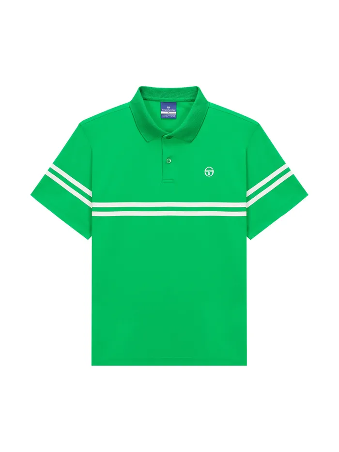 Men Court Styles Sergio Tacchini Essential Damarindo Polo Shirt Green