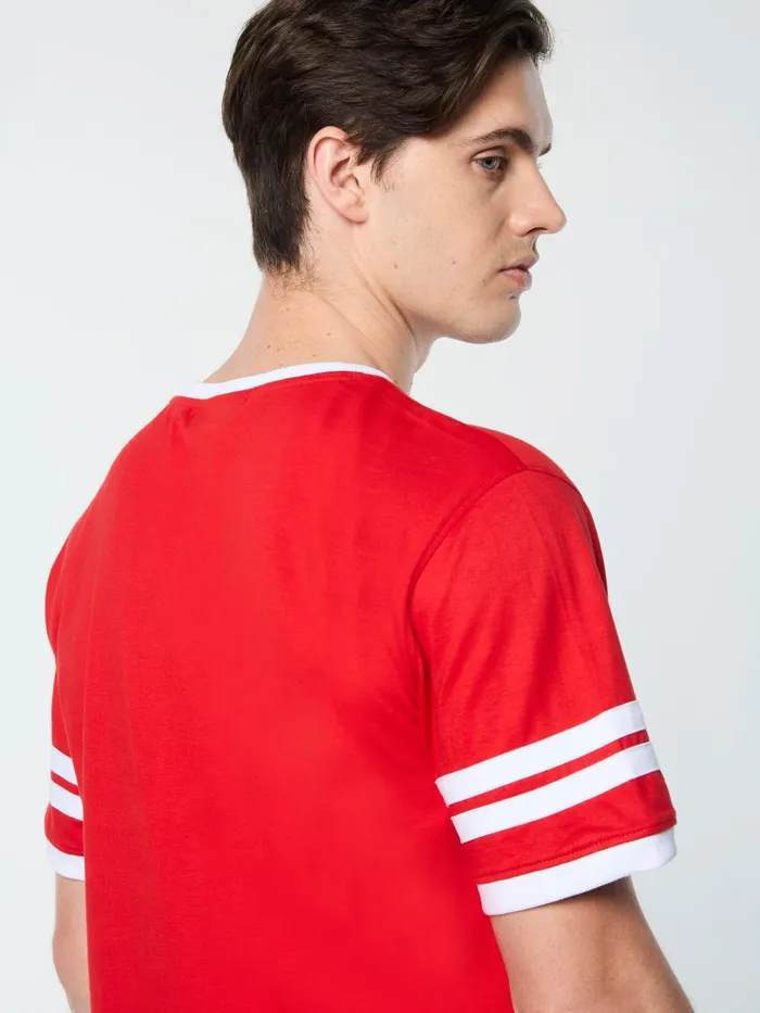 Men Court Styles Sergio Tacchini Orion Davis Ringer Tee Adrenaline RushWhite
