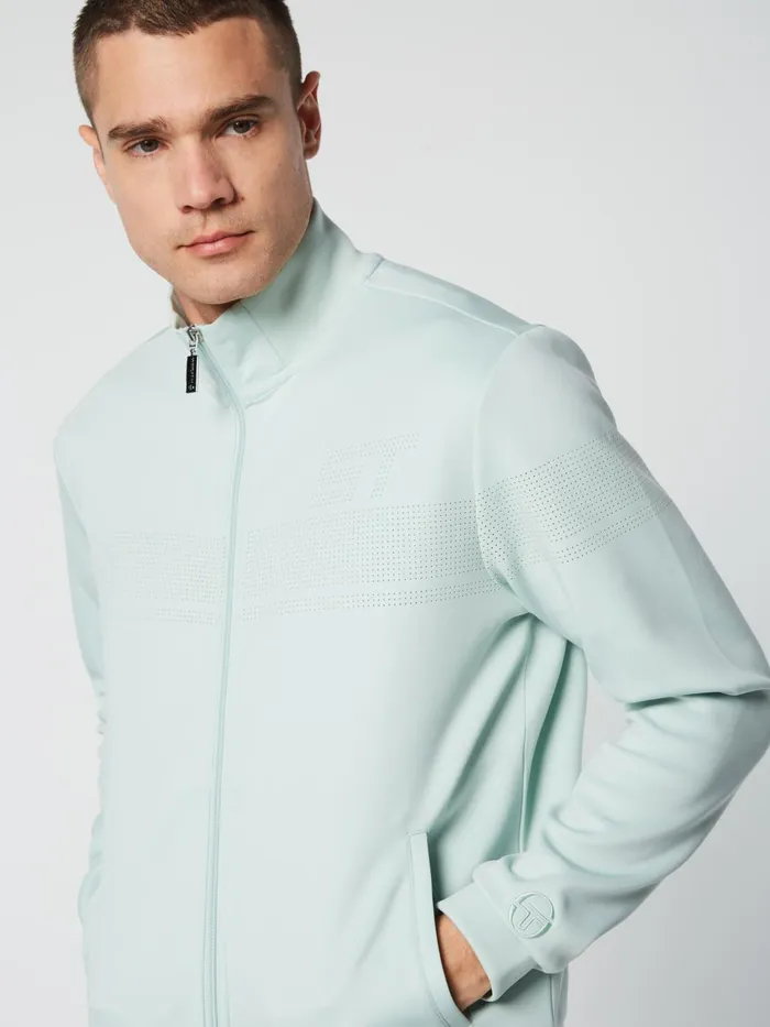 Men Court Styles Sergio Tacchini Perforata Track Jacket Surf Spray