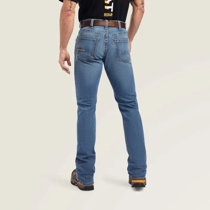 Men Denim Ariat Rebar M4 Low Rise DuraStretch Edge Boot Cut Jean Ventura Men Denim Ariat Rebar M4 Low Rise DuraStretch Edge Boot Cut Jean Ventura