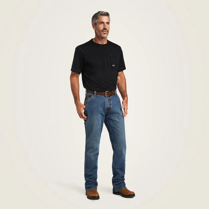 Men Denim Ariat Rebar M4 Low Rise DuraStretch Workhorse Boot Cut Jean Gabe Men Denim Ariat Rebar M4 Low Rise DuraStretch Workhorse Boot Cut Jean Gabe