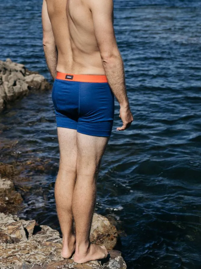 Men Eddy 20 Merino Wool Boxers Atlanticflame Finisterre Base Layers and Underwear