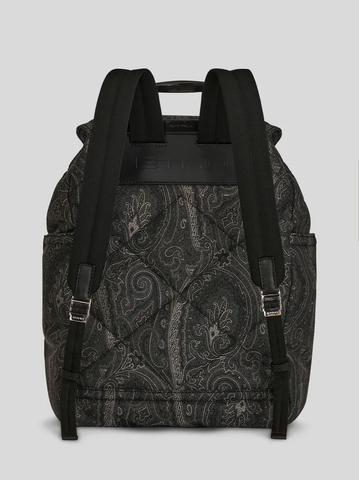 Men Etro Backpacks And Belt Bags Paisley Backpack With Logo And Pegaso Black Men Etro Backpacks And Belt Bags Paisley Backpack With Logo And Pegaso Black