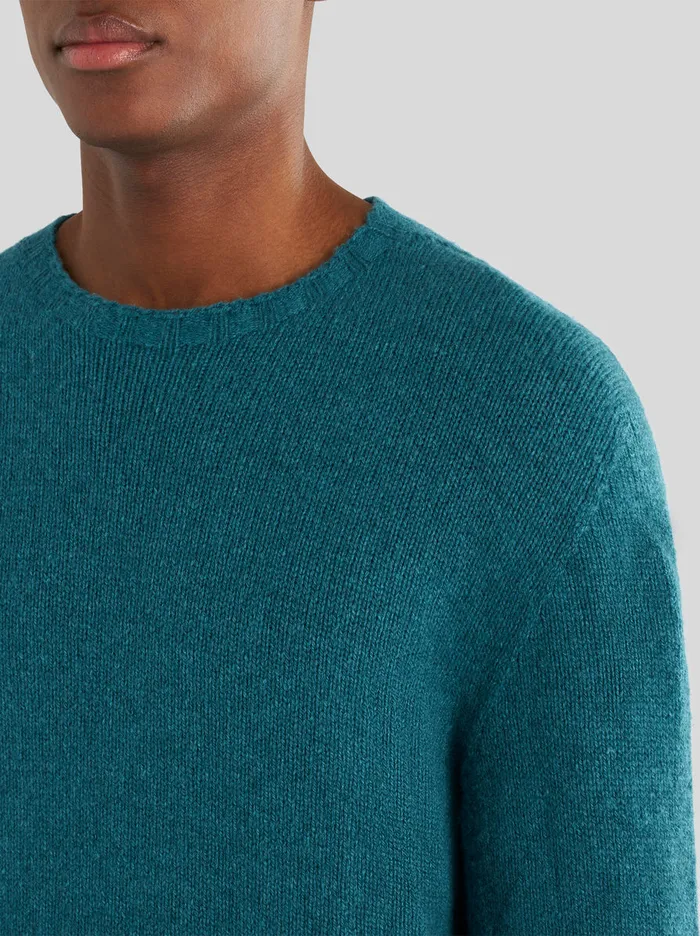 Men Etro Knitwear Cashmere Jumper With Logo Green Men Etro Knitwear Cashmere Jumper With Logo Green