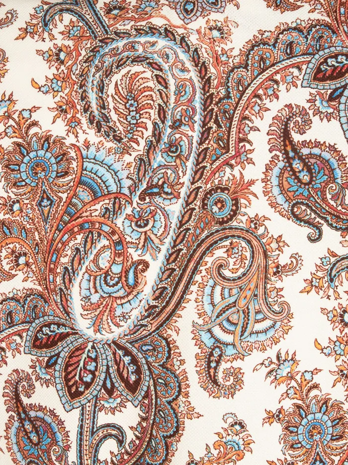 Men Etro Polo Shirts Paisley Cotton Polo Shirt White Men Etro Polo Shirts Paisley Cotton Polo Shirt White