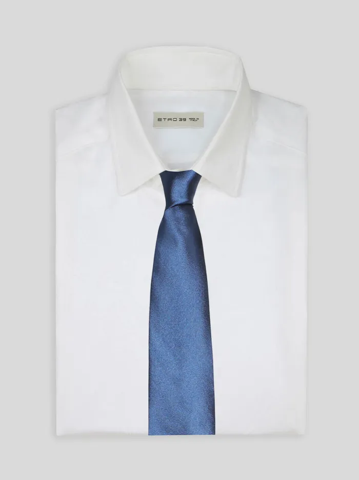 Men Etro Ties And Pocket Squares Silk Jacquard Tie Electric Blue Men Etro Ties And Pocket Squares Silk Jacquard Tie Electric Blue