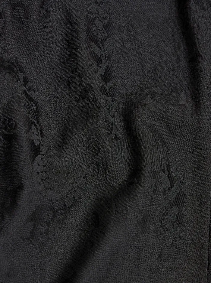 Men Etro Trousers Floral Leafy Jacquard Evening Trousers Black Men Etro Trousers Floral Leafy Jacquard Evening Trousers Black