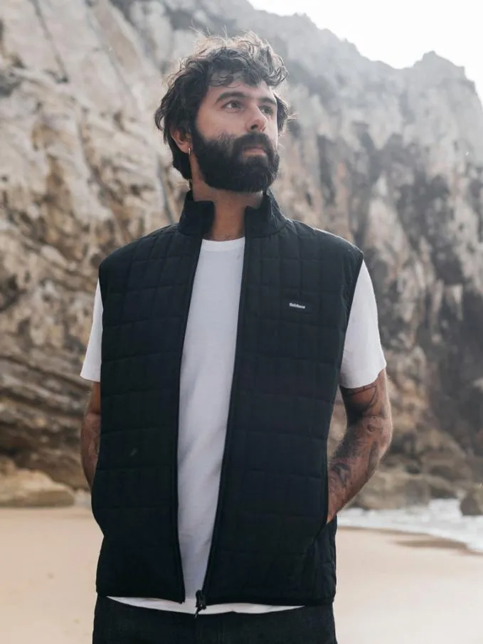 Men Firecrest Gilet Black Finisterre Jackets Coats and Gilets