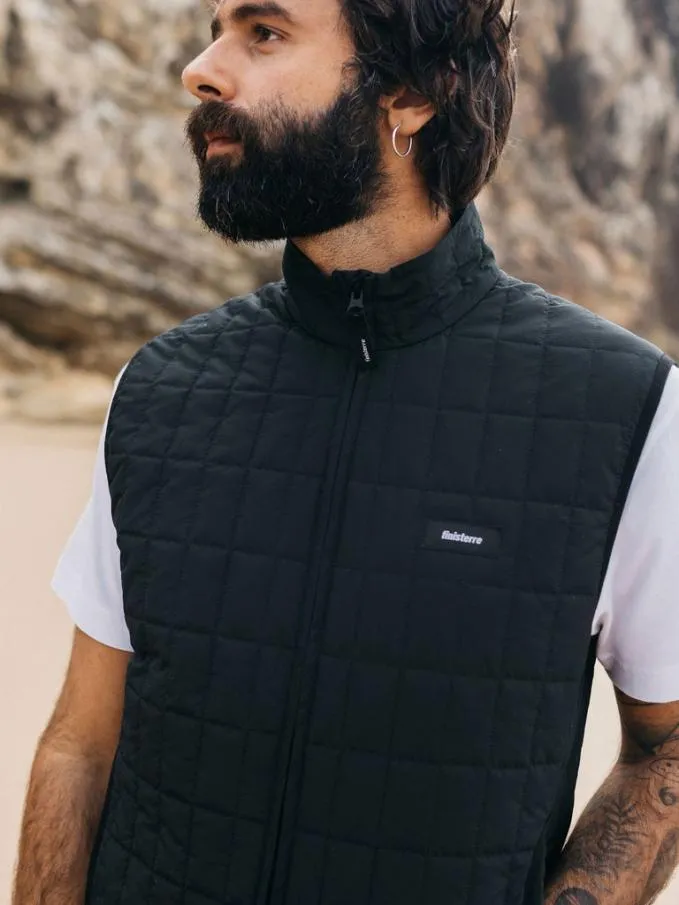Men Firecrest Gilet Black Finisterre Jackets Coats and Gilets