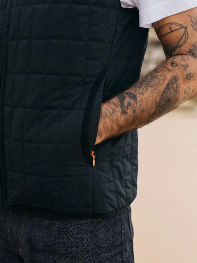 Men Firecrest Gilet Black Finisterre Jackets Coats and Gilets
