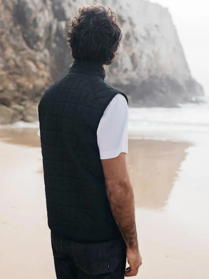 Men Firecrest Gilet Black Finisterre Jackets Coats and Gilets