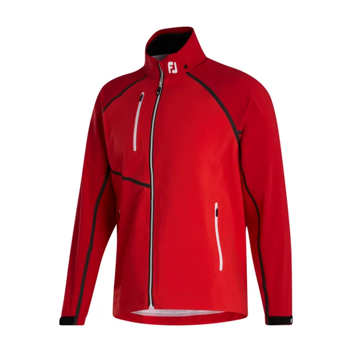 Men FootJoy Outer Layers HydroTour Rain Jacket 8211 FJ Tour Logo Red Tonal Men FootJoy Outer Layers HydroTour Rain Jacket 8211 FJ Tour Logo Red Tonal