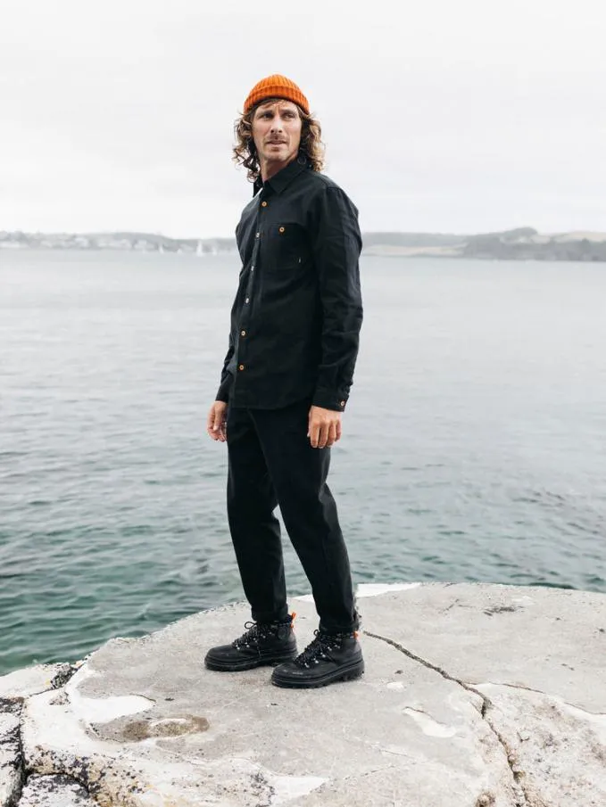 Men Gylly Shirt Black Finisterre Shirts