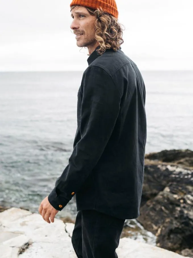 Men Gylly Shirt Black Finisterre Shirts