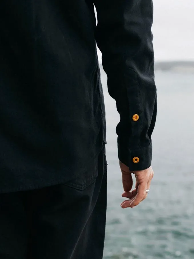 Men Gylly Shirt Black Finisterre Shirts