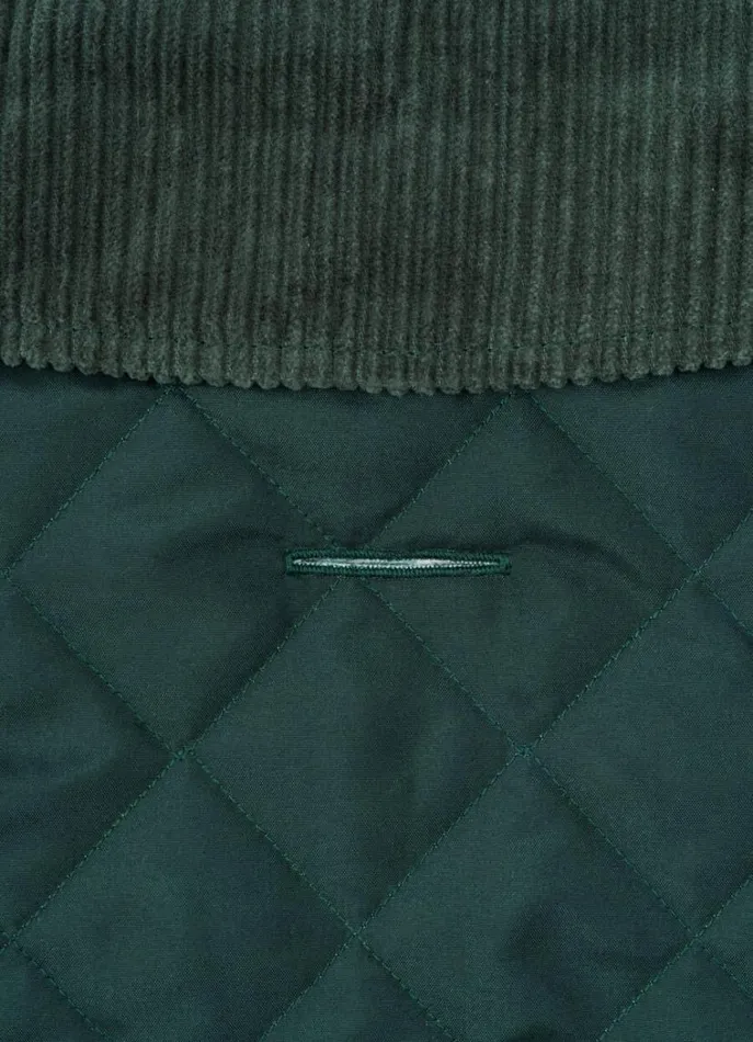Men Hackett X Hugo and Hudson Hackett London Quilted Jacket For Dogs Small Dark Green